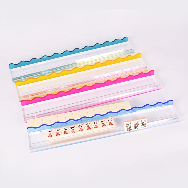 Color Wave Acrylic Mahjong Rack set of 4