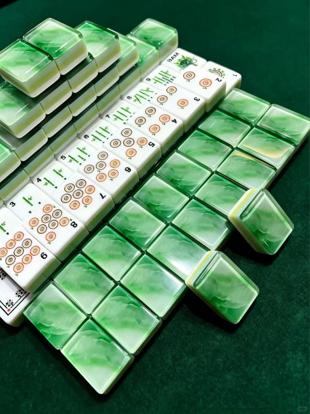American Mahjong Acrylic Set - Emerald Wave view 3