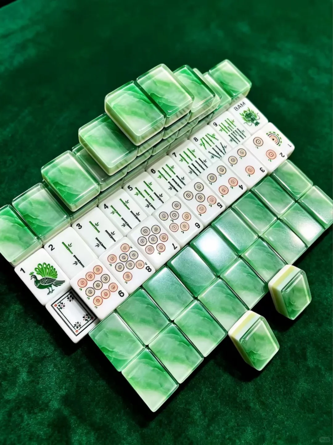 American Mahjong Acrylic Set - Emerald Wave view 4