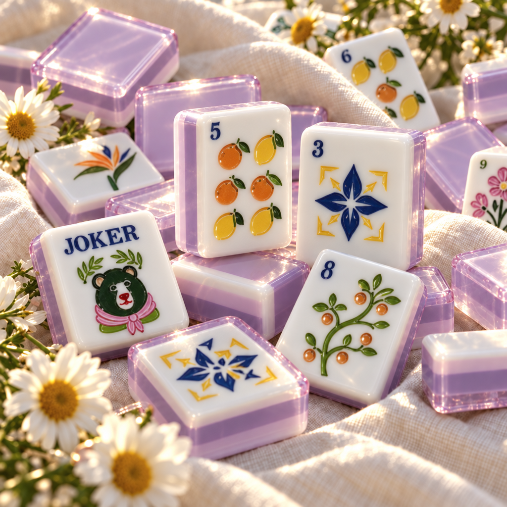 The Amethyst Tiles - American Mahjong Tile Set