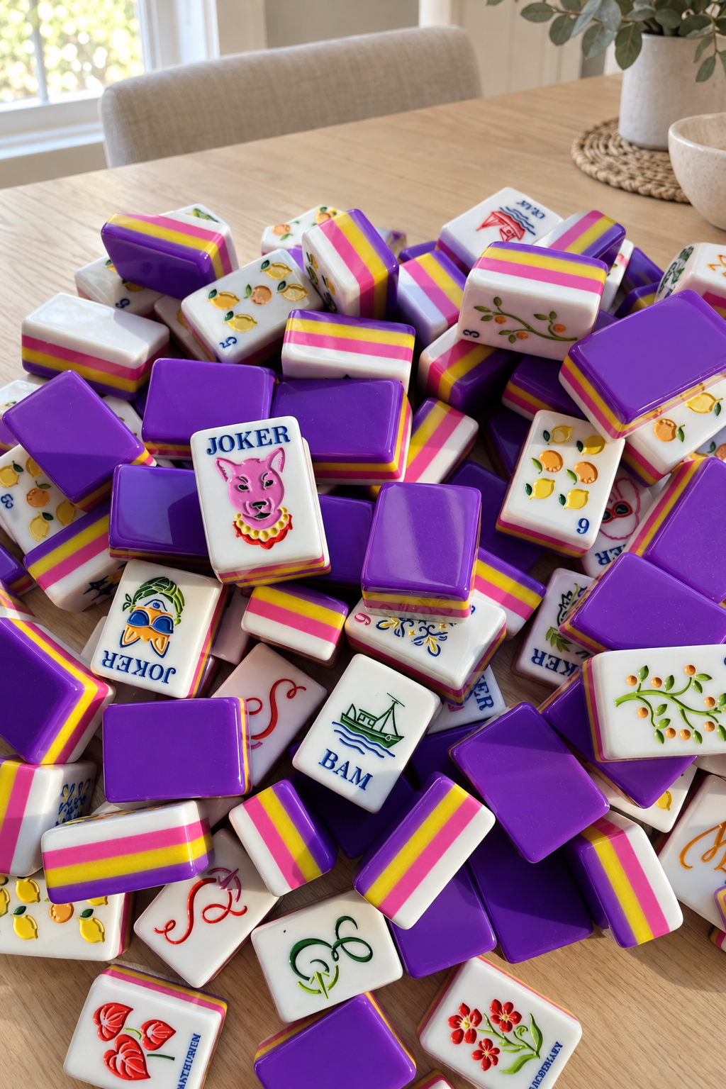 American Mahjong Tile Set, Acrylic, 160 tiles (including blanks), for home game nights customer photo