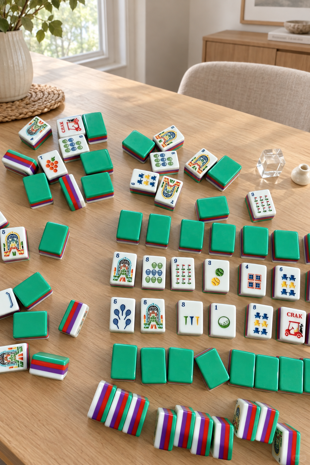American Mahjong Tile Set, Acrylic, 160 tiles (including blanks), for home game nights customer photo