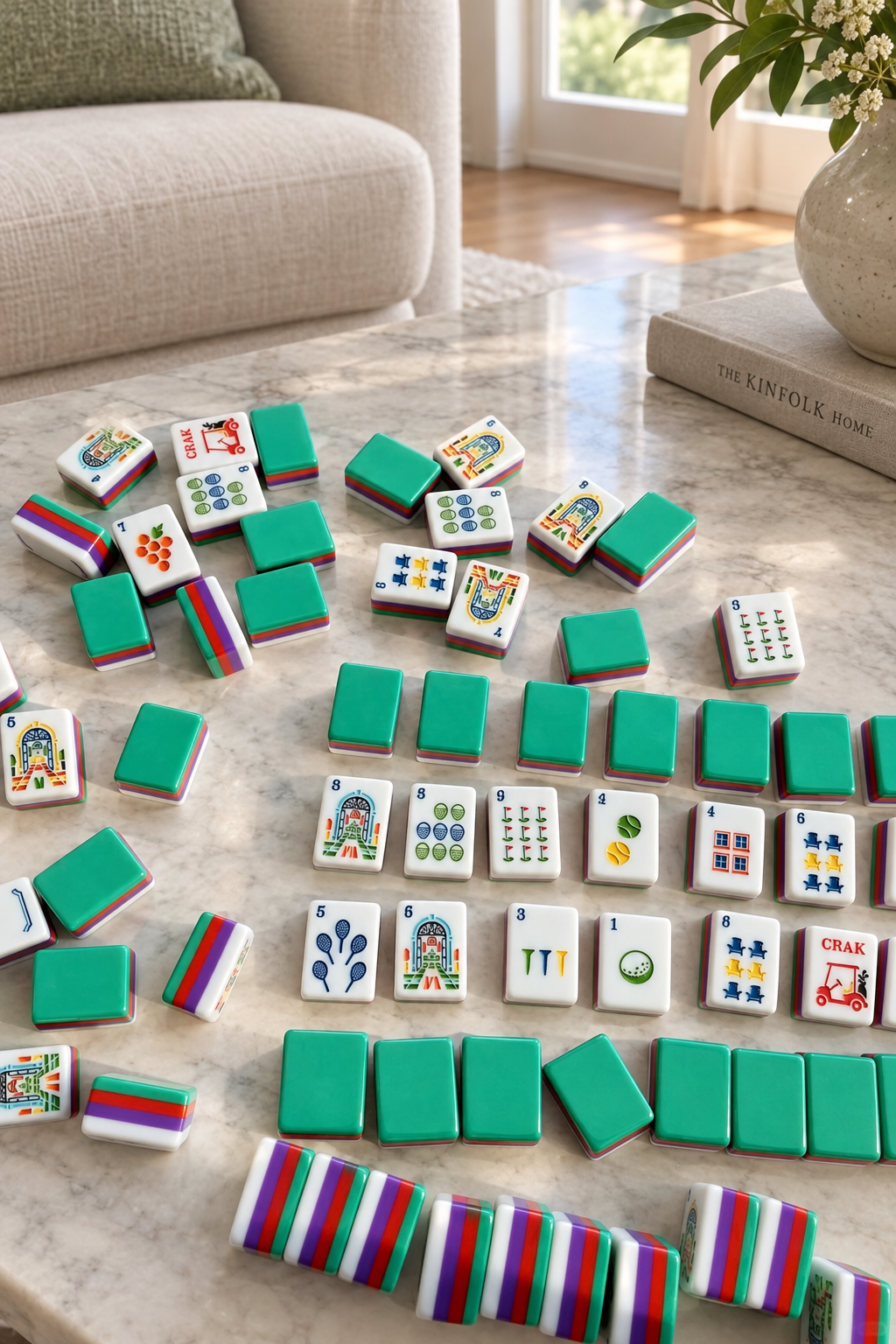 American Mahjong Tile Set, Acrylic, 160 tiles (including blanks), for home game nights customer photo