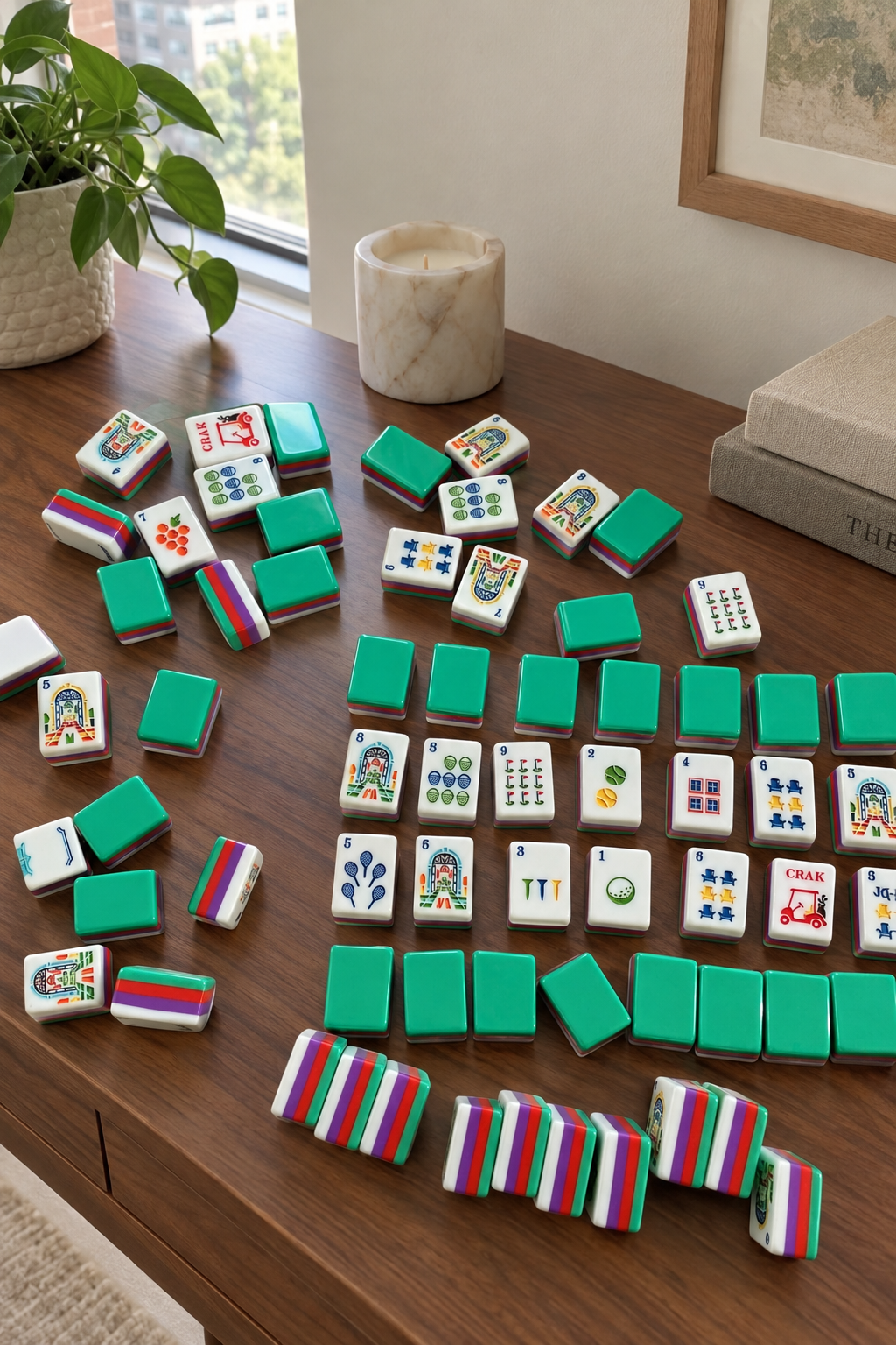 American Mahjong Tile Set, Acrylic, 160 tiles (including blanks), for home game nights customer photo