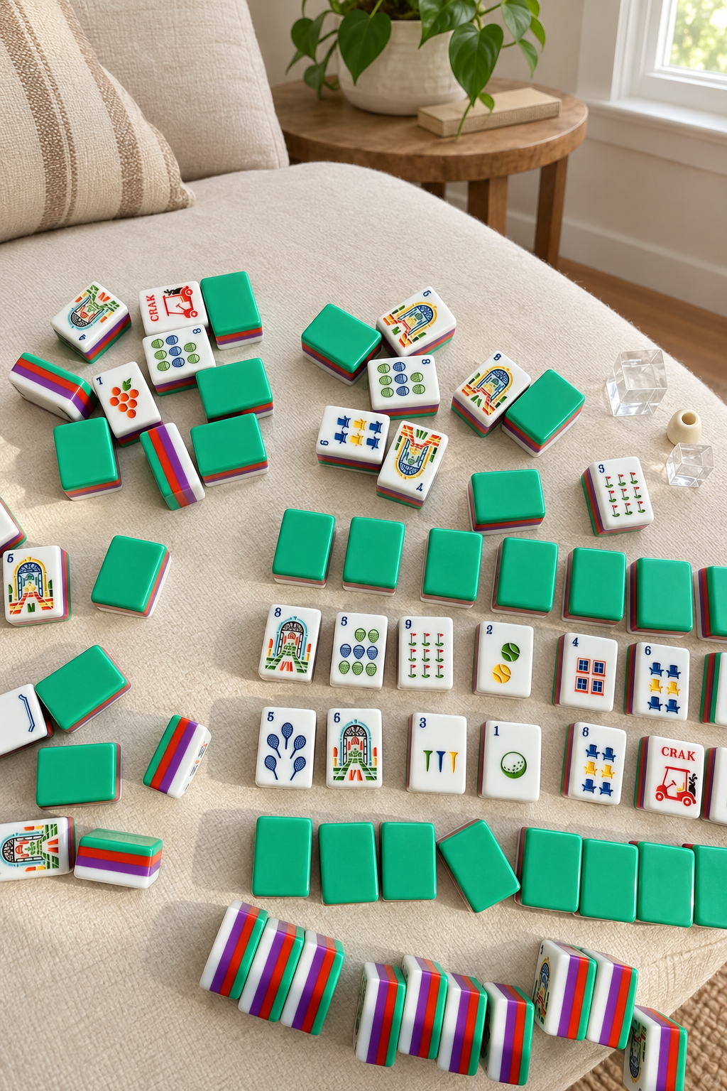 American Mahjong Tile Set, Acrylic, 160 tiles (including blanks), for home game nights customer photo