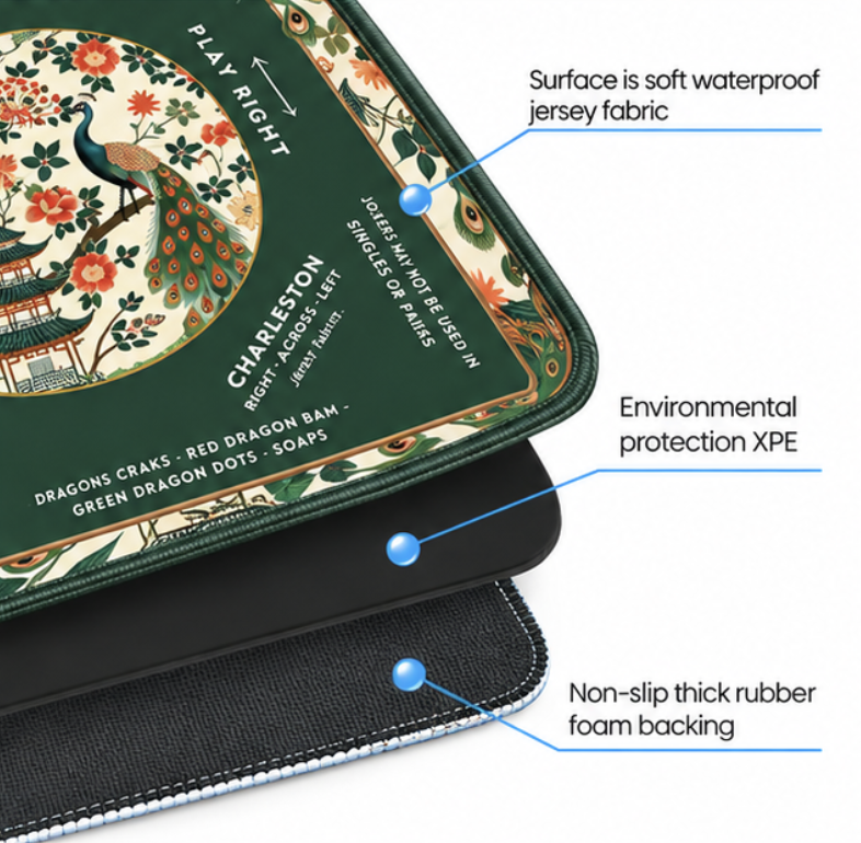 Peacock - Mahjong Mat – alternate view